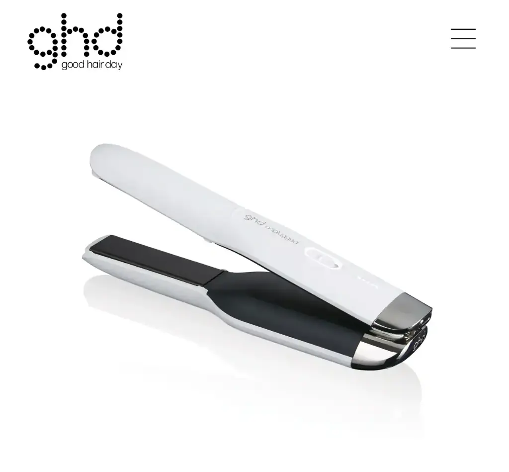ghd unplugged™ white cordless styler
